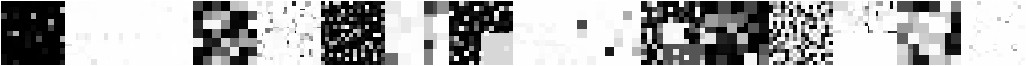 Examples of noise masks generated by BlendAlphaSimplexNoise with upscaling method nearest