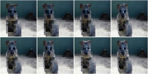 MinPooling with unsymmetric kernel sizes