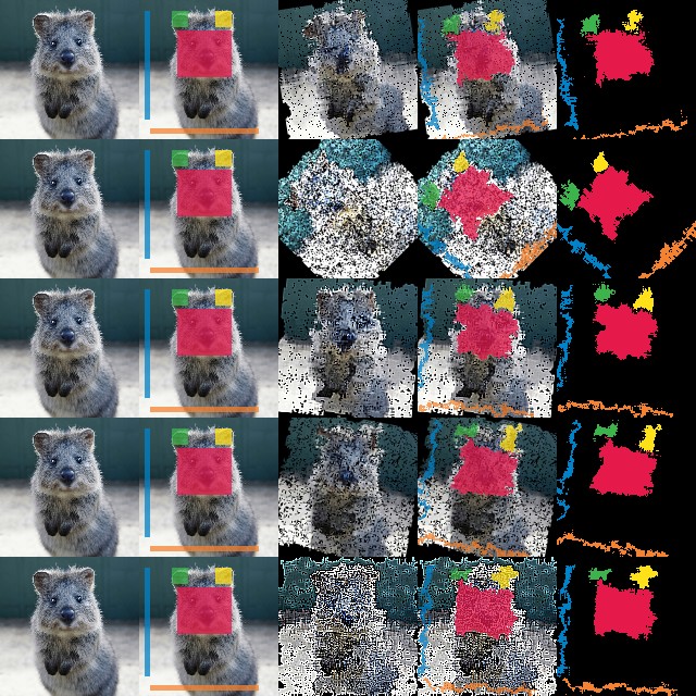 Segmentation map augmentation example