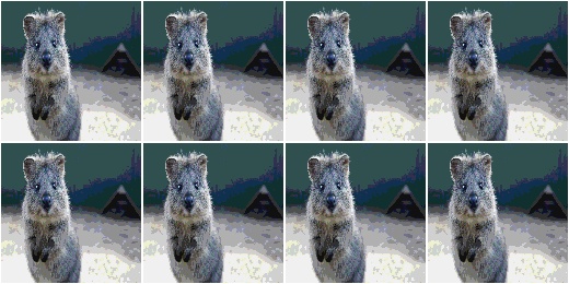 UniformColorQuantization with eight colors